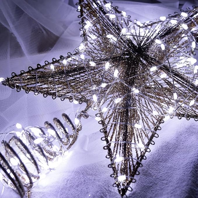 Fairy Lights Plug in,66FT 200 LEDs Waterproof Led String Lights,Twinkle Light with 8 Modes Remote for Outdoor Indoor Christmas Wedding Birthday Garden Party Decorations,Cool White