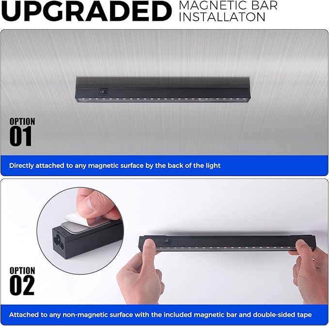 Barrina 1ft Grow Lights for Indoor Plants Full Spectrum, LED Grow Lamp with Black Cover, T5 Grow Light Strip, Under Cabinet Grow Light with Switch Cord, Plug and Play, Linkable, Pinkish White, 4 Packs