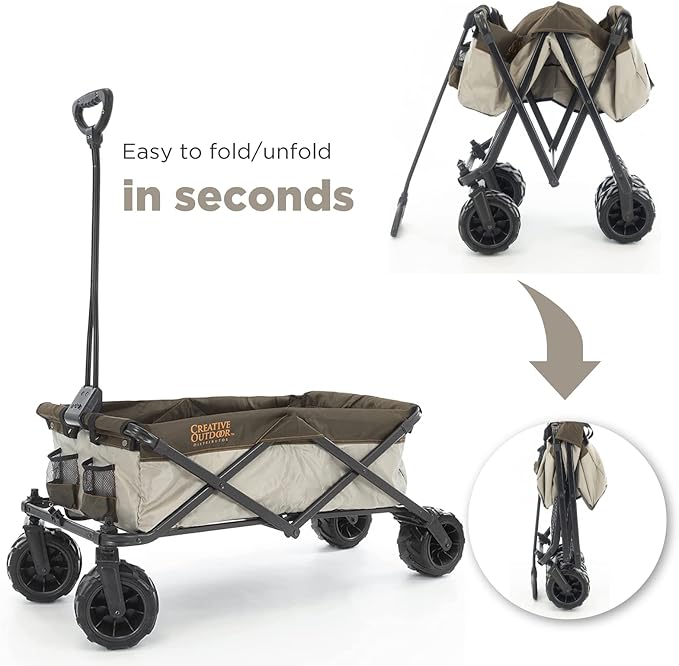 Creative Outdoor Original Folding Wagon All-Terrain Wheels