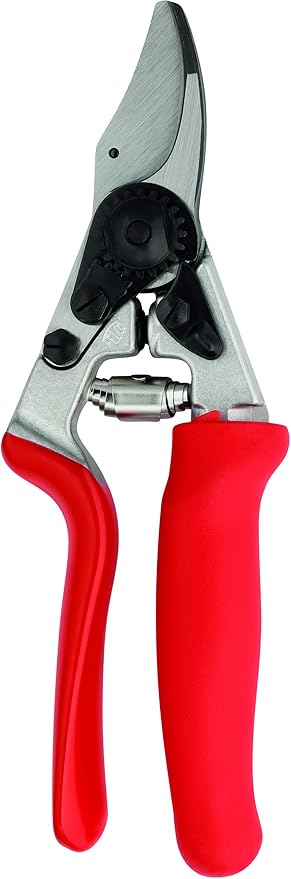 Felco F17 Pruning Shears – 7.9" Garden Clippers with Revolving Handle for Left-Handed Users | Hand Pruners for Gardening | Garden Tool Cutter with Forged Aluminum Body, Bypass & Anvil Blades