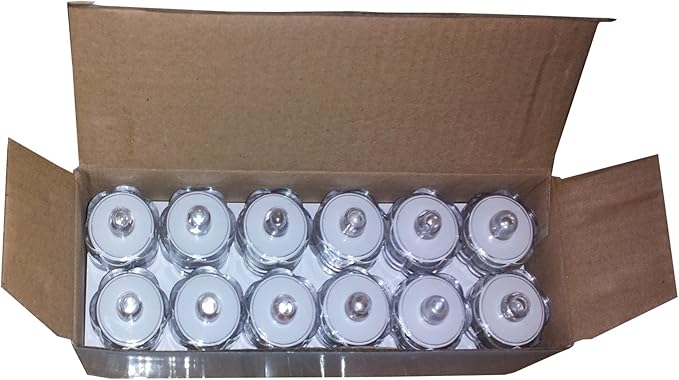 Bright LED Floral Tea Light Vase Submersible Lights for Party Wedding (Purple, 30 Pack)