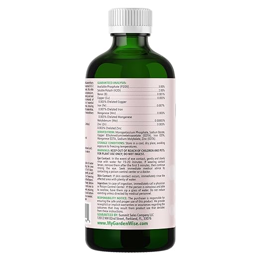 0-3-2 Giant Bloom: Orchid Bloom Enhancer - Orchid Bloom Booster Fertilizer - Orchid Food Concentrate - Chelated Nutrients for Healthy Flower & Reblooms (32 OZ), GW-05030-C-01