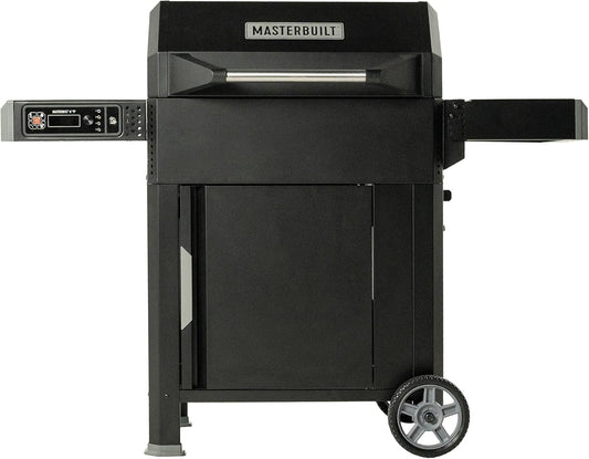 Masterbuilt AutoIgnite 545 Digital Charcoal Grill and Smoker Combo for Easy Grilling, Digital Control, App, Sear Plate, Mini Hopper and 545 BBQ Cooking Square In. in Black