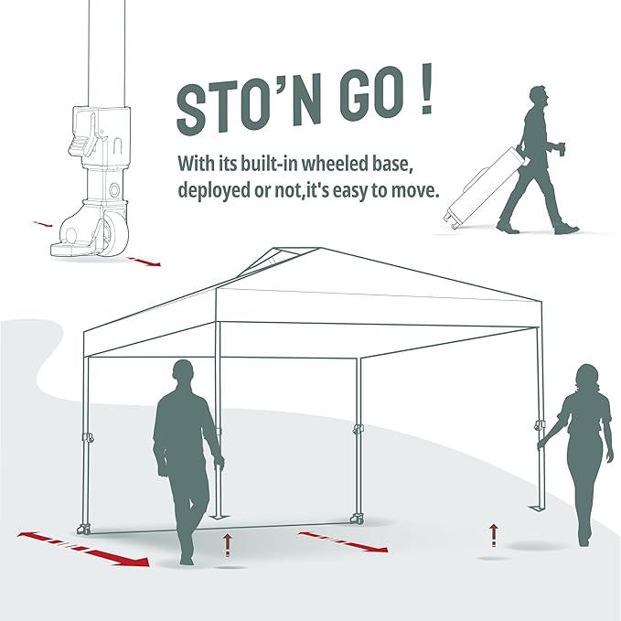 CROWN SHADES 12x12 Pop Up Canopy Tent Instant Commercial with 150D Silver Coated Fabric Including 1 Removable Sidewall, 4 Ropes, 8 Stakes, Weight Bags, STO 'N Go Bag, Blue