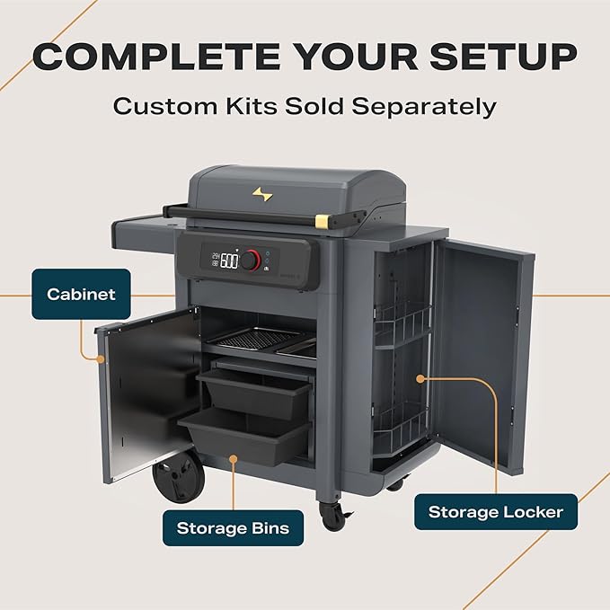 Current® Model G Griddle, Smart Electric Outdoor Flat Top BBQ Grill with 200°F to 600°F Range for Searing & Roasting, Digital Precision, Apartment-Friendly & Weather-Resistant