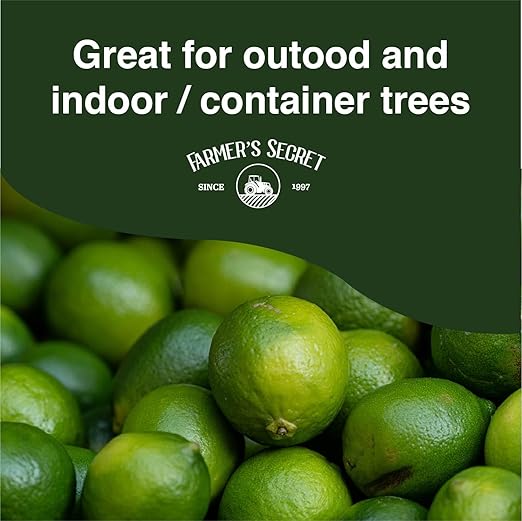 Farmer's Secret Citrus Tree Booster Fertilizer (8oz) - Super Concentrated - Formulated for All Citrus Trees Including All Types of Lemons, Limes, and Oranges - Outdoor and Indoor/Container Trees