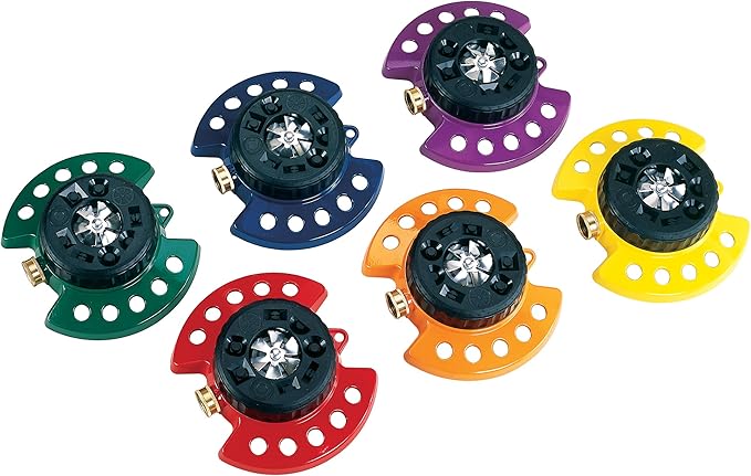 Dramm Available 15022 ColorStorm 9-Pattern Premium Turret Sprinkler with Heavy-D, Orange