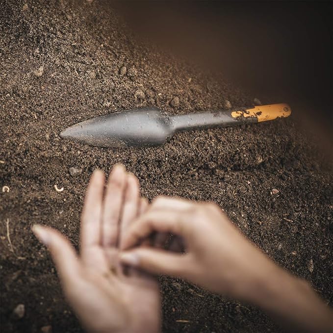 Fiskars 340110-1001 Seed Planting Trowel, Black