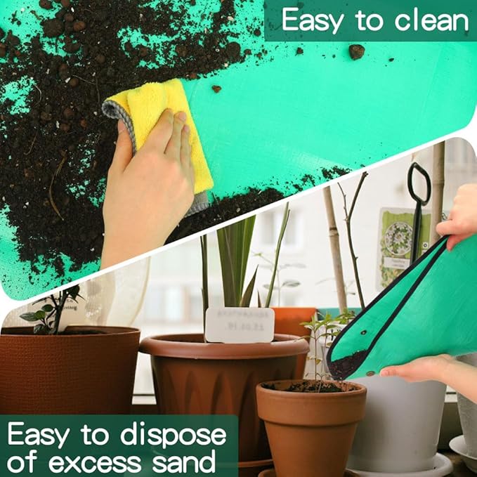 Repotting Mat,Potting Mat,Gardening Gifts,Gardening Tools,Indoor Plant Accessories,Plant Repotting Mat,Garden Tool Set,Gardening Supplies,Indoor Plant Tools,Gardening Gifts for Women(Green 26*26 in)