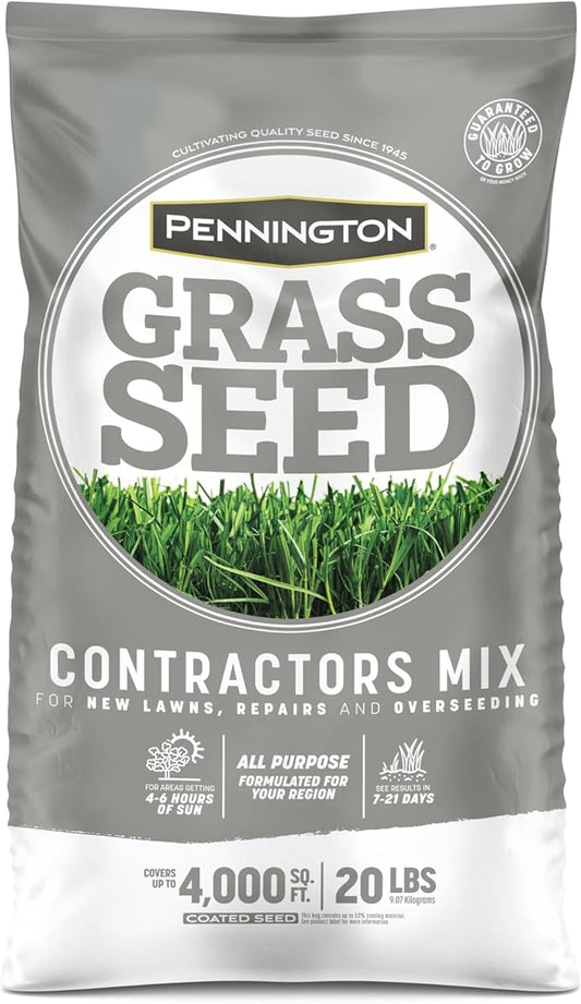 Pennington Contractors Grass Seed Mix Central 20 lb