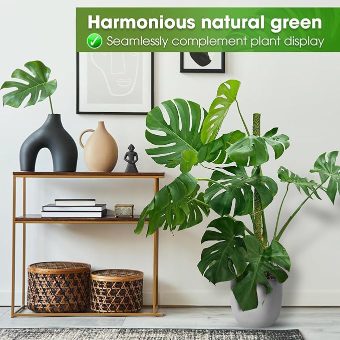 DUSPRO 42’’ Mesh Moss Pole for Plants, Tall Trellis for Climbing Monstera Plant Support, Sphagnum Moss Stick for Big Climbing Indoor Plant, Handmade Plant Stakes for Houseplant