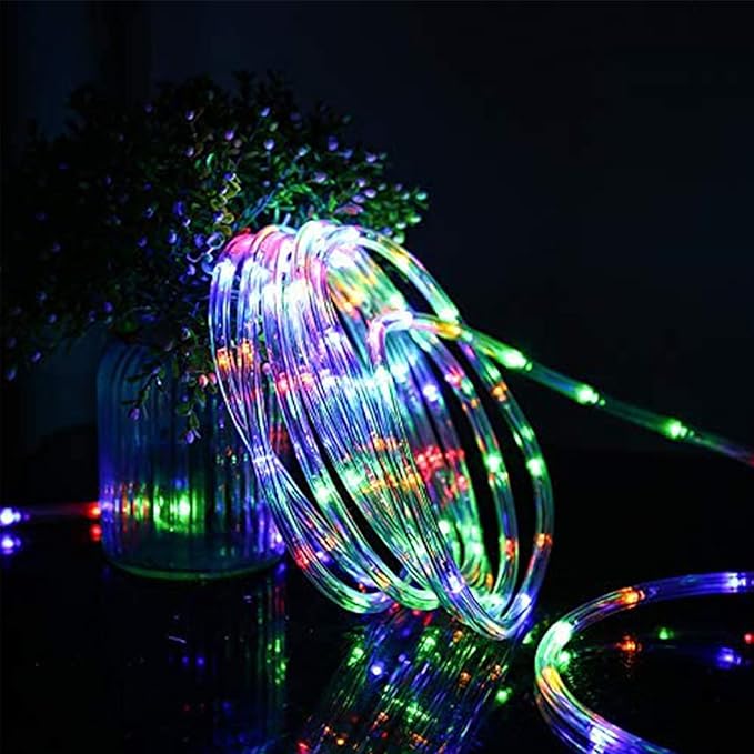 150ft LED Rope Lights Outdoor, 1080 LED Connectable and Flexible Tube Lights with 8 Modes, Waterproof LED Rope Lighting for Garden, Patio, Bedroom, Party, Pool, Indoor Outdoor Decoration (Multicolor)