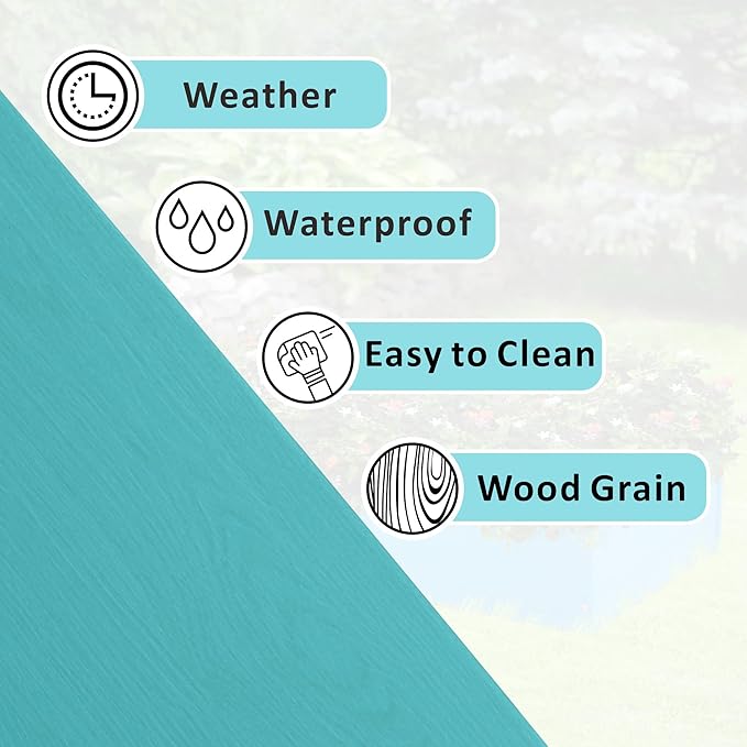 HDPE Raised Garden Bed 47.24 * 24.4 * 9.65 in,Vegetable Planter Bed Outdoor,Elevated Horticulture Planter Bed,Waterproof,Rot-Resistant and Non-Cracking Above Ground Garden Bed(Aruba Blue)