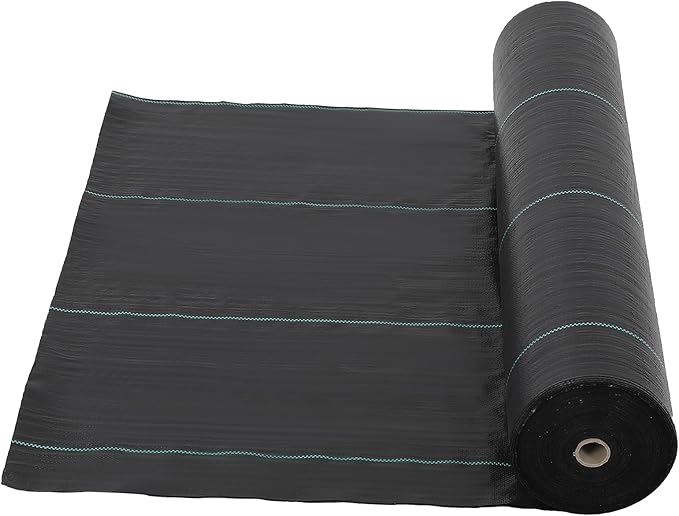 6 Ft x 300 Ft Heavy Duty Weed Barrier Landscape Fabric, 3.2Oz Professional Grade Weed Barrier Fabric for Gardening, Erosion Control & Construction, Durable Polypropylene Ground Cover