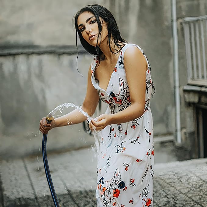 Fevone 3 ft Garden Hose x 5/8", Hose Reel Leader Hose, Lead In Water Hose, Fits Hoses/Pipes of All Replacement/Replaceable Parts, Solid Brass Fittings - No Leak