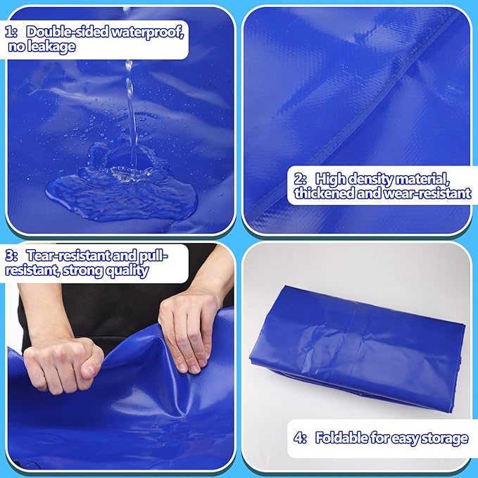 Kingdder Large Capacity Water Storage Bladder Emergency Water Bladder Tanks Foldable Storage Tank Portable Rainwater Bag for Drought Resistance Fire Protection Agricultural Irrigation(110L)