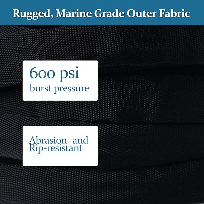 Garden Hose 75ft, Made of TPE(Not PVC), Ultra-Light & Flexible Water Hose with Solid Brass Fittings, Non-Shrinking, Easy to Storage, Drinking Water Safe Material, All-weather, Black, Newbox