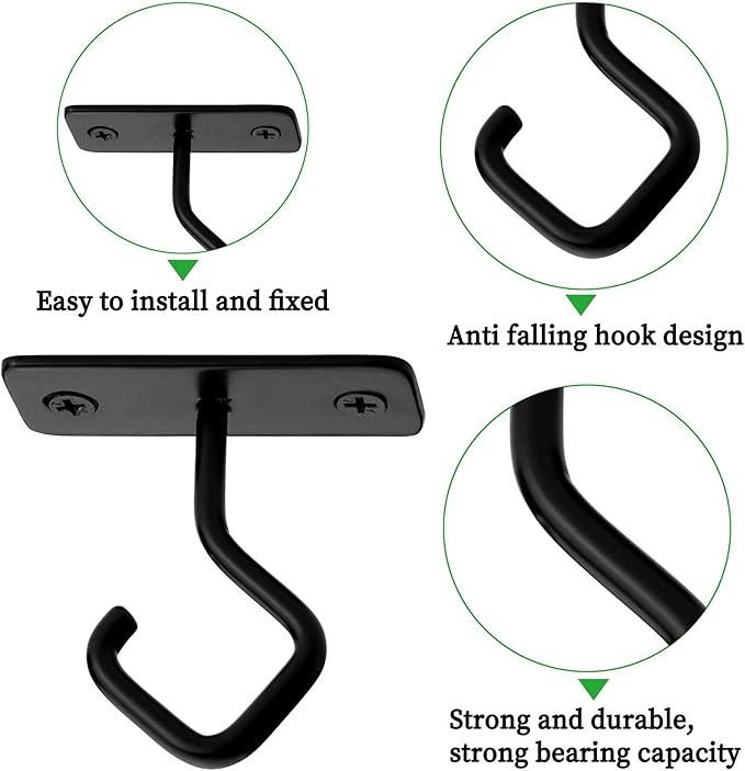 AJART Ceiling Hooks for Hanging Plants: Iron Plant Hanger for Wall Mount - 4 Pack/2.5 Inch Ceiling Hook for Indoor Use