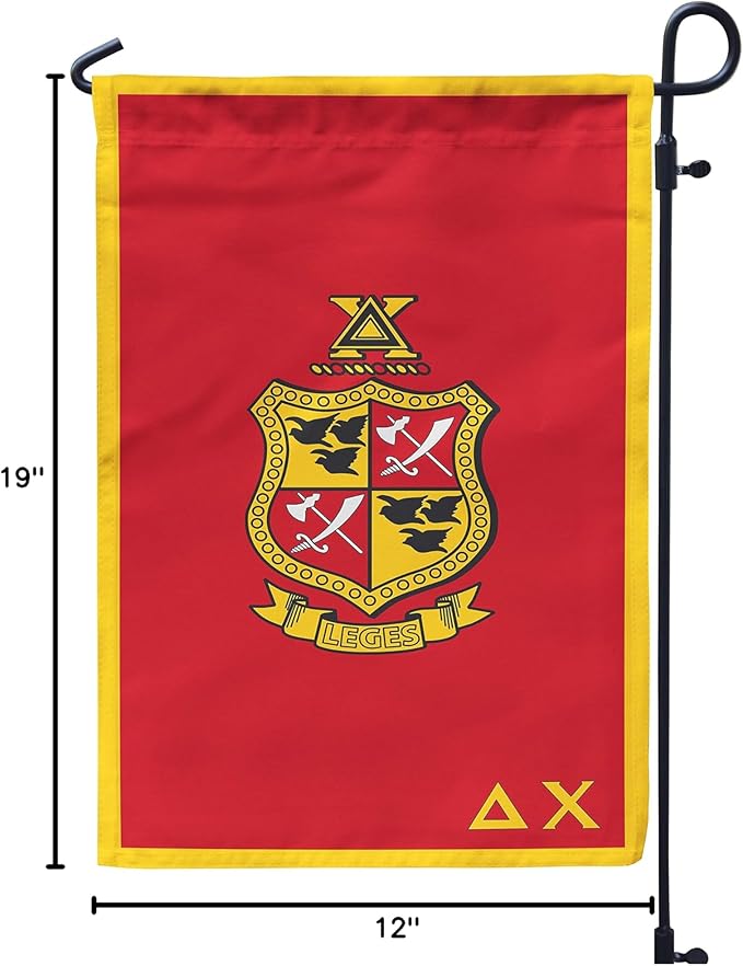 Delta Chi Licensed Flag Garden Flag Banner Yard Decor Outdoor Decoration (Delta Chi #1)