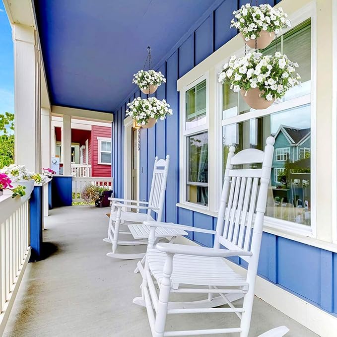 BeneLabel 4Pcs Wall Mount Ceiling Plant Hanger Hooks, Outdoor Hanging Brackets for Hanging Plant Light Outdoor Wire Fairy Lights Wind Chimes Bird Feeders, Safety Buckle Design, 4 1/4"