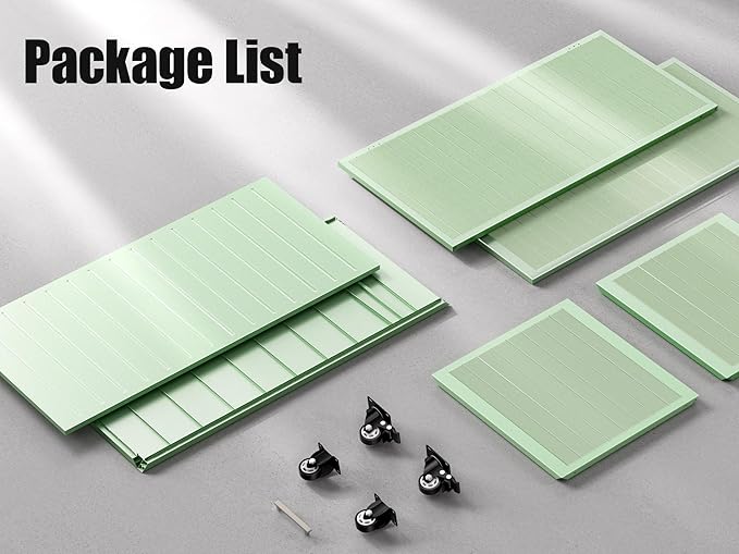 135 Gallon Outdoor Storage Box with Swivel Wheels, Waterproof Aluminum & Polylumber Deck Box, Patio Storage Box with Lid for Patio Furniture, Garden Tools, Outdoor Cushion