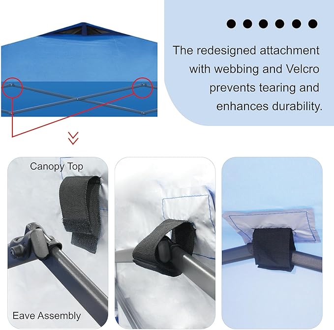 CROWN SHADES 10x10 Pop Up Canopy Tent - Patented Center Lock One Push Instant Outdoor Canopy Beach Tent with STO-N-Go Bag 8 Stakes & 4 Sand Bags，Grid Grey