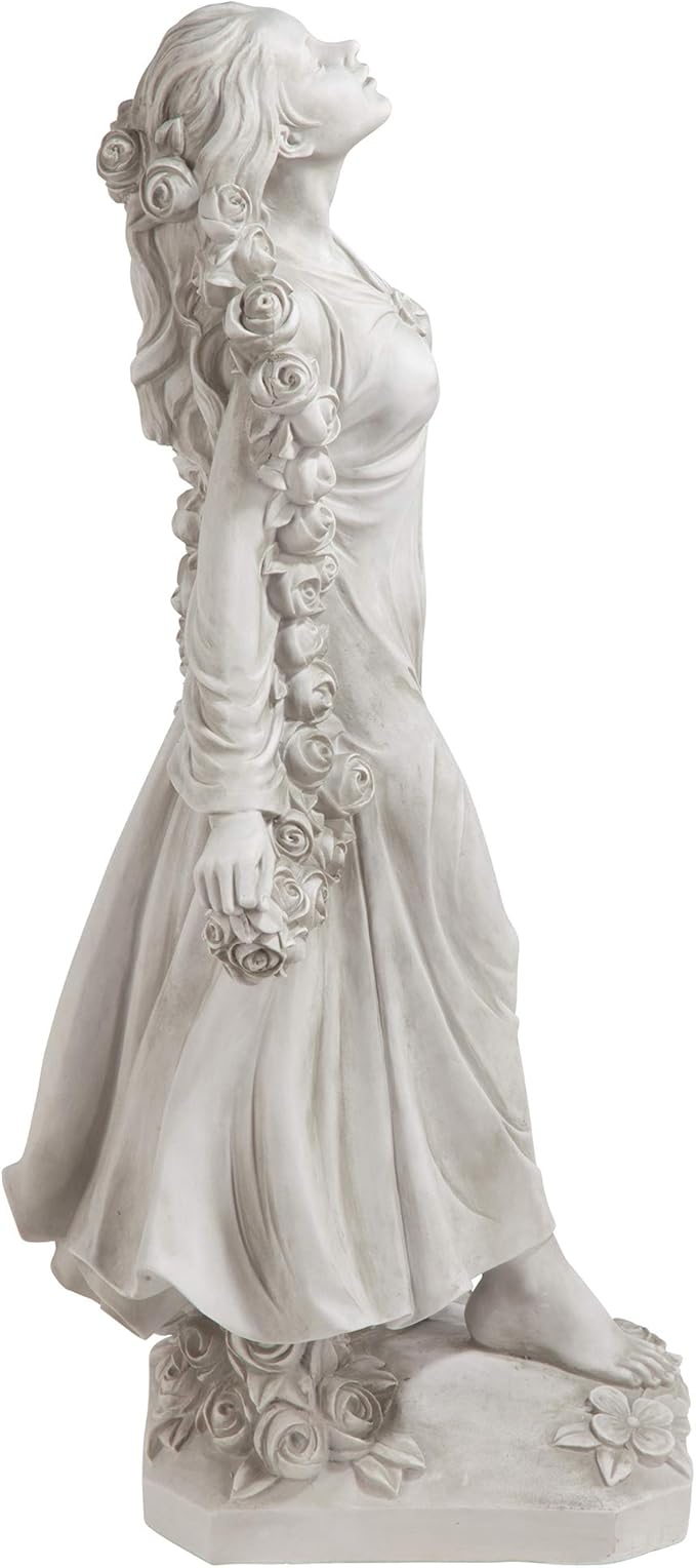 Design Toscano KY47018 Flora Divine Patroness of Gardens Roman Statue, 14 Inches Wide, 14 Inches Deep, 31 Inches High, Antique Stone Finish