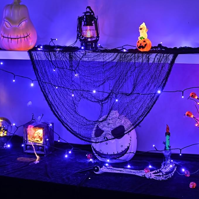 300 LED Halloween Lights, 118FT Waterproof Halloween String Lights, Purple Halloween Lights Outdoor with 8 Lighting Modes for Halloween Outdoor Party Yard Garden Decoration(118 Ft | Purple, 118 Ft)