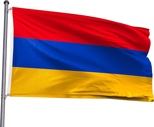 Armenia Flag 4x6FT Armenian National Polyester Flag With 2 Grommets For Patriotic Armenian Themed Festival Events Party Decoration(Armenia, 4x6FT)