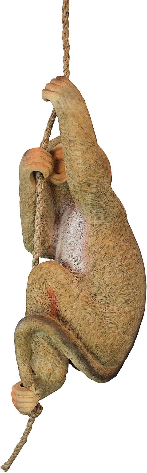 Design Toscano Chico the Chimpanzee Baby Monkey Hanging Indoor/Outdoor Animal Statue, 16 Inch Long, Cast Stone Resin, Brown Painted Finish