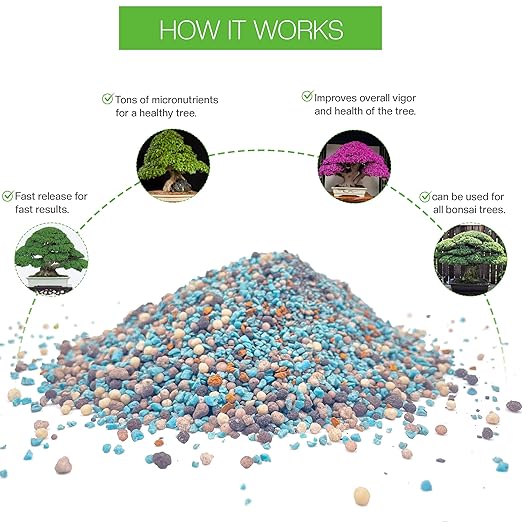 Bonsai All-Purpose Fertilizer by The Bonsai Supply – 5oz | Quick Results | Micro Nutrients for Vital Bonsai Health