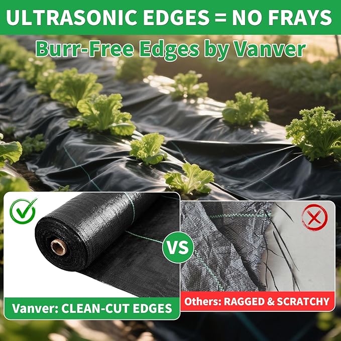 6FT X 330 FT Weed Barrier Landscape Fabric Heavy Duty,3.2 OZ Premium Garden Weed Blocker Fabric for Weed Control, Plastic Ground Cover with Woven Weed Cloth,Durable Landscaping Fabric