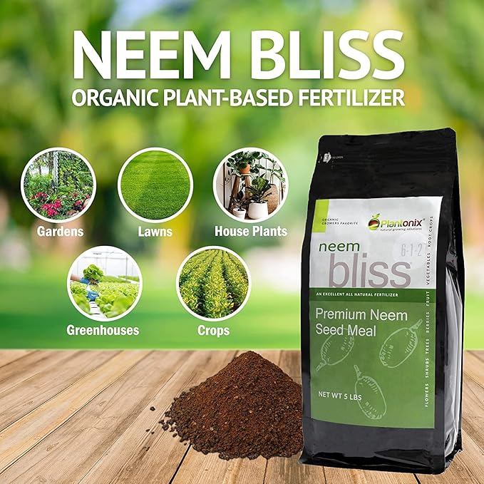 Coco Bliss Coco Coir + Organic Perlite + Worm Castings + Neem Meal Fertilizer + Kelp Meal Fertilizer + Organic Biochar for Plants - Potting Soil & Fertilizer Mix for Plants - Organic Gardening Bundle