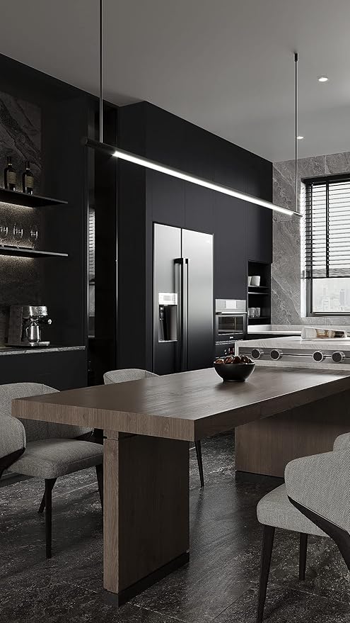 Dimoon 394''x15.7'' Black Skin Peel and Stick Wallpaper Contact Paper Modern Self Adhesive Wall Paper Removable Renter Friendly Textured Solid Color Cabinet Vinyl Roll (394''x15.7'',Black Skin)