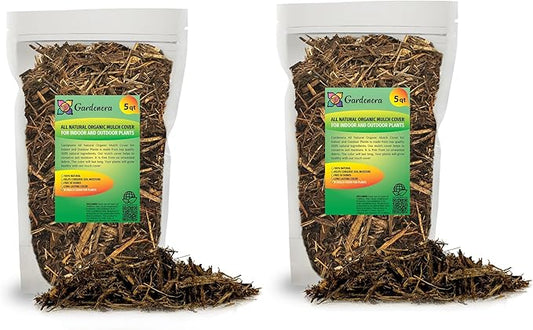 Natural Mulch Cover - Provide Long-Lasting Color and Aromatic Appeal to Your Landscape - 10 QUARTS