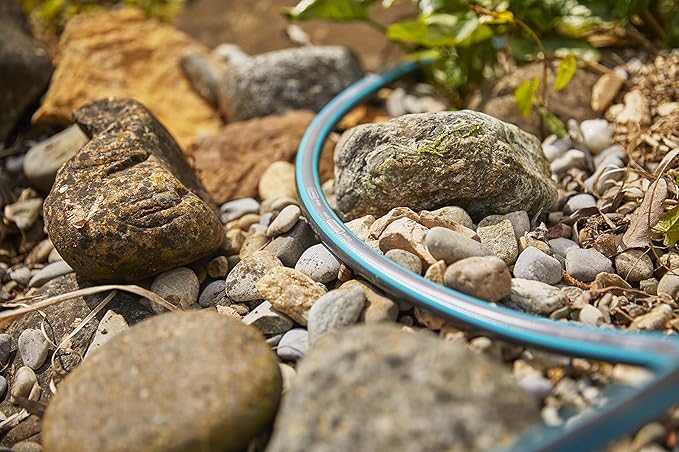 GARDENA 20505, 100' Retractable Garden Hose Reel with US Hose Threads - 100' x 1/2" hose, Automatic Retraction & Length Lock for Easy Watering. Heavy Duty Swivel Bracket 180°, Includes Nozzle.