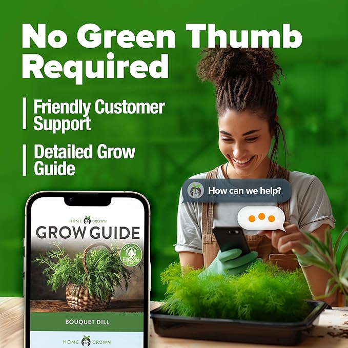 HOME GROWN 𝗨𝗦𝗔 𝗣𝗥𝗘𝗠𝗜𝗨𝗠 Dill Seeds for Planting 1,014 Bouquet Dill Seeds 𝗡𝗢𝗡-𝗚𝗠𝗢 and Heirloom Herb Seeds for Planting Outdoors, Grow Your Fragrant Dill Herb Garden (Anethum graveolens)