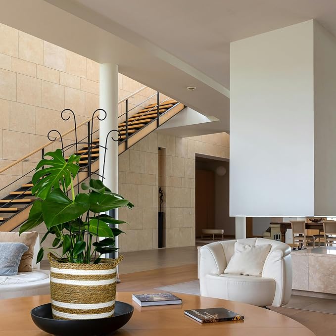 30 Inch Plant Trellis Indoor for Potted Plants 3 Pack Indoor Plant Trellis for Climbing Plants Stackable Houseplant Trellis Metal Garden Pot Trellis for Vine Ivy Support(30inch Black)