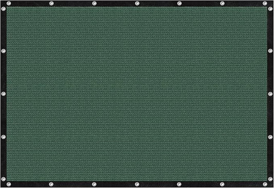 VICLLAX Shade Fabric Sun Shade Cloth with Every 2 FT Grommets for Patio Garden Pergola Cover Canopy 16x24 FT, Dark Green