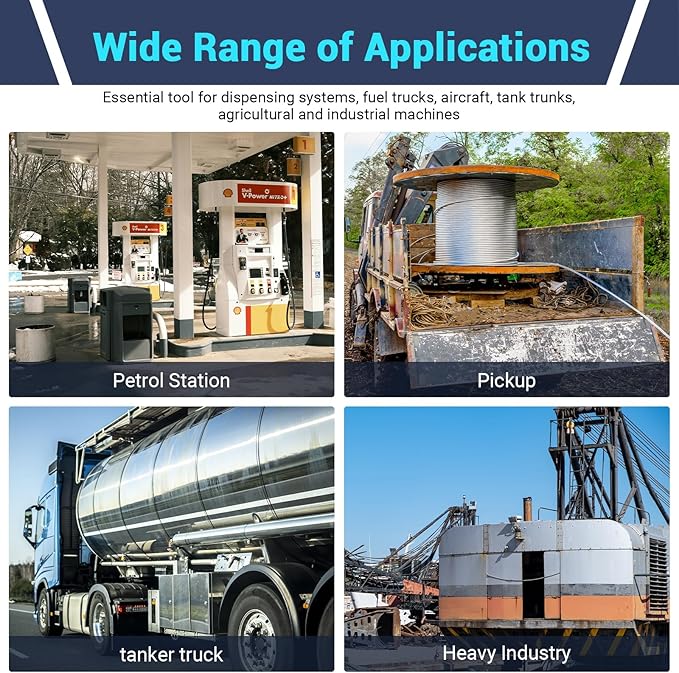 Fuel Hose Reel, 3/4" x 50FT Retractable Diesel Hose Reel, 300 PSI Industrial Heavy Duty Auto Swivel Rewind Hose Holder Reels, for Vehicle Tank Truck Trailer Ship