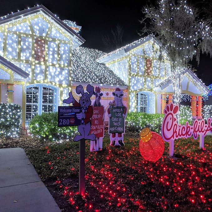 66ft 200 LED Christmas String Lights Indoor Outdoor - White Christmas Lights Outdoor Clear Wire Waterproof, 8 Modes Connectable Fairy String Lights Plug in for Bedroom Room Wedding Decorations