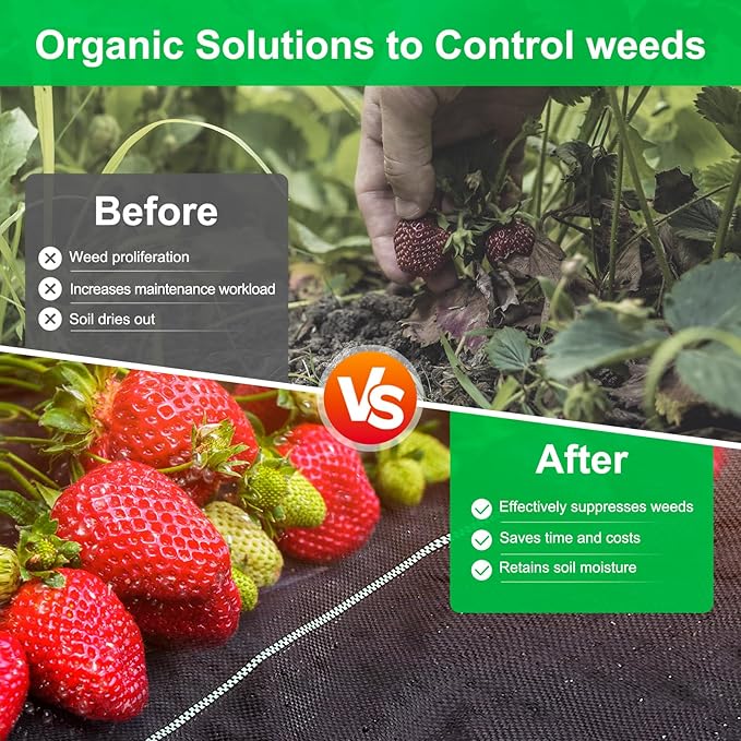 Driveway Fabric for Weed Control – 13FT x 150FT with Staples, Heavy-Duty Weed Barrier, Durable Landscape Fabric 3.5OZ for Garden, Gravel, Pathways, Erosion Control, Construction, and Outdoor Projects