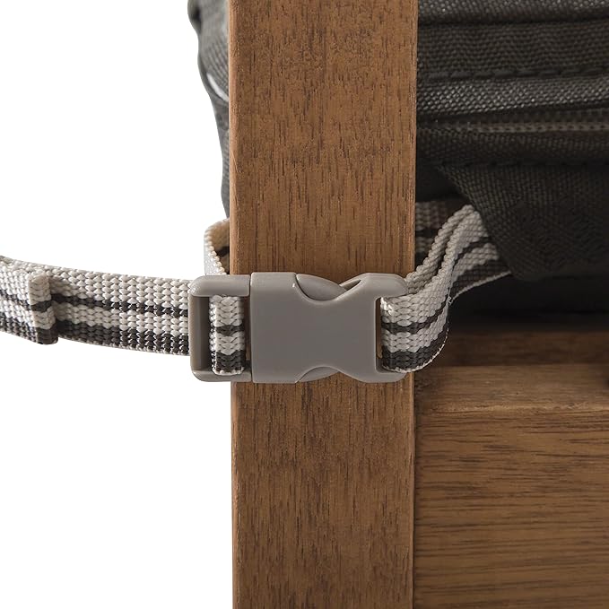 Classic Accessories Ravenna Water-Resistant Patio Chair Seat Cushion, 18 x 18 x 2 Inch, Espresso, Patio Furniture Cushions