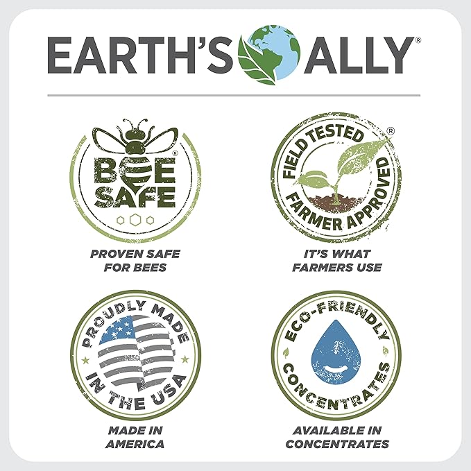 Earth's Ally Insect Control for Plants Ready-to-Use 24 oz | Safe Outdoor & Indoor Plant Insecticide, Spider Mite, Aphid & Mealybug Killer - Effective Spray for Organic Garden & Household Plants