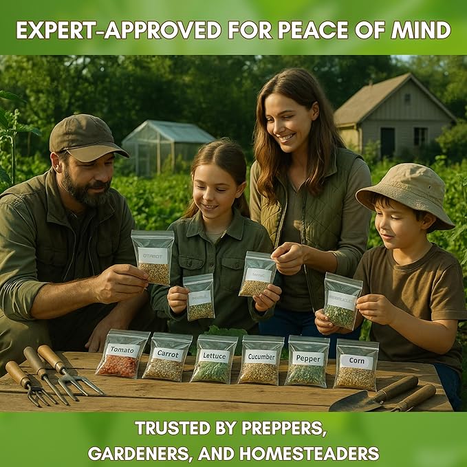 Garden Seeds Vegetable Variety Pack for Planting - Grow 125 Varieties of Heirloom Non GMO Quick Sprouting Veggies - Premium Seed Vault by Victory Gardens