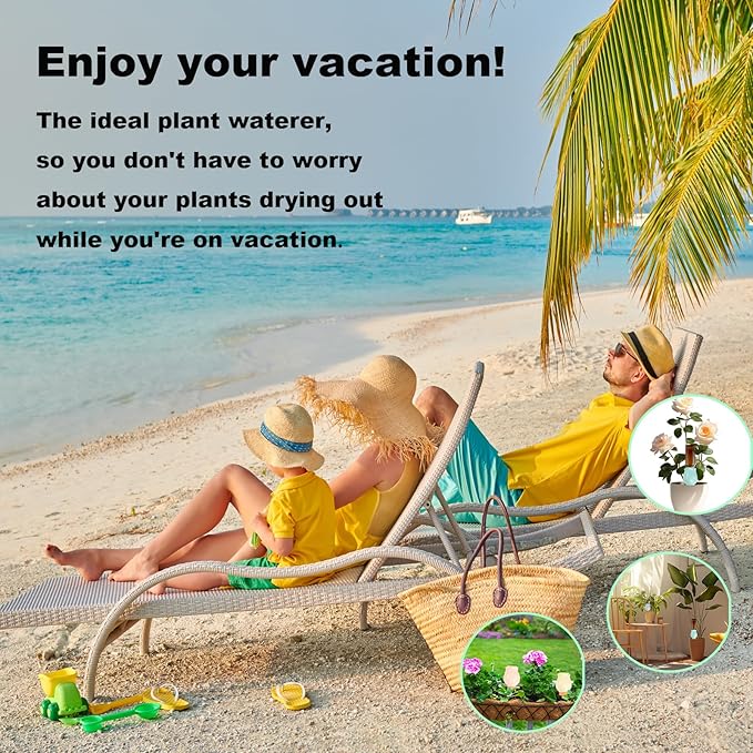 4-Pack Terracotta Self-Watering Spikes,Self Watering Planter Insert,Plant Watering Spikes,Plant Watering Globes,Automatic Slow Release Irrigation for Indoor and Outdoor Plants