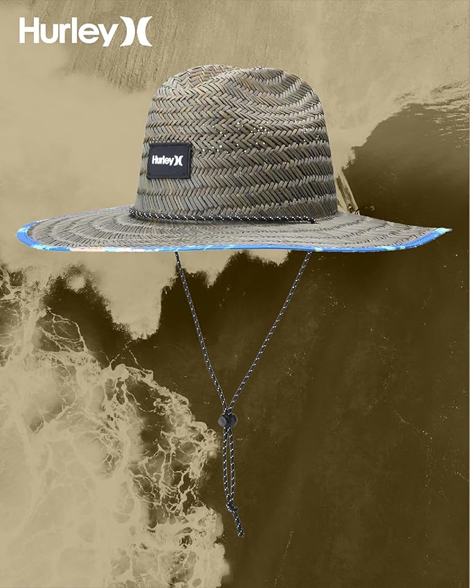 Hurley Men's Straw Hat - Bayside Lifeguard Straw Sun Hat