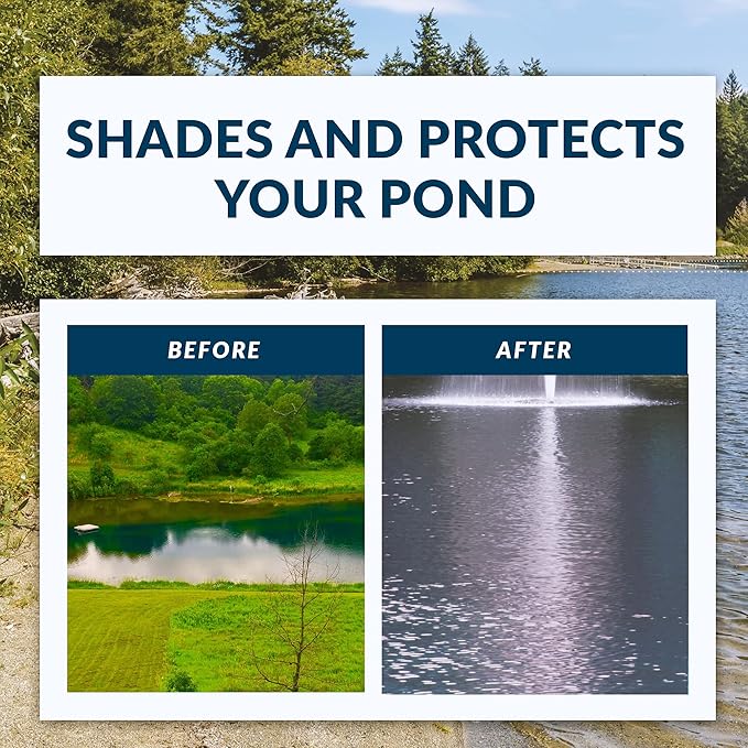 Airmax Twilight Blue Pond Dye 4X Concentrate for Outdoor Ponds & Lakes, Natural Pond Colorant & Beauty Enhancer, Block Ultraviolet Rays, Fish, Bird & Livestock Safe, Easy Liquid Application,1 Quart