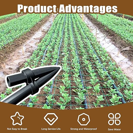 32Pcs Drip Irrigation Tubing Hole Punch Set, Drip Tube Hole Punch Fitting Insertion Tools, Drip Irrigation Plugs and Figure 8 End Cap Plug Irrigation Fittings for Garden Agricultural Watering