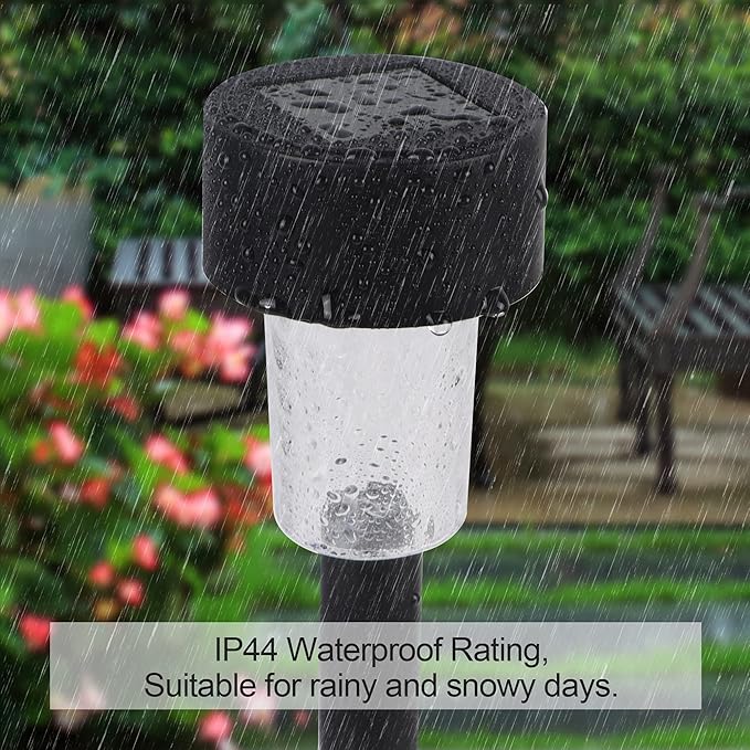 Dynaming 16 Pack Outdoor Solar Pathway Lights, RGB Color Changing LED Solar Powered Walkway Lights, Waterproof Landscape Decorative In-Ground Lighting for Garden Lawn Patio Yard Deck Driveway